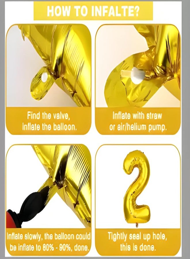 FOOGAA Premium Series Second Happy Birthday Party Decoration Combo Blue Theme Banner (Set of 61) - Perfect for Birthday Celebrations, High-Quality, Easy to Use - Image 3